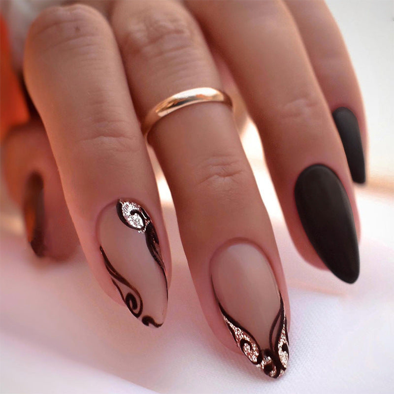 Elegantes Matt Press-On Nagelset Brehn