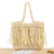 Designer-Strohtasche mit Fransenverzierung Brehn