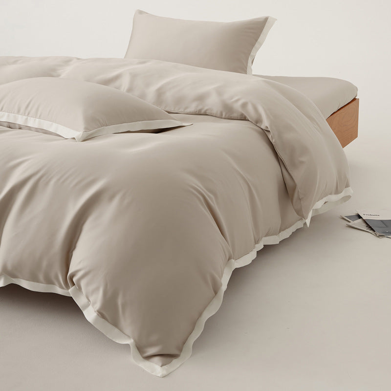 Luxuriöses Satin-Gefühl Bettbezug Set