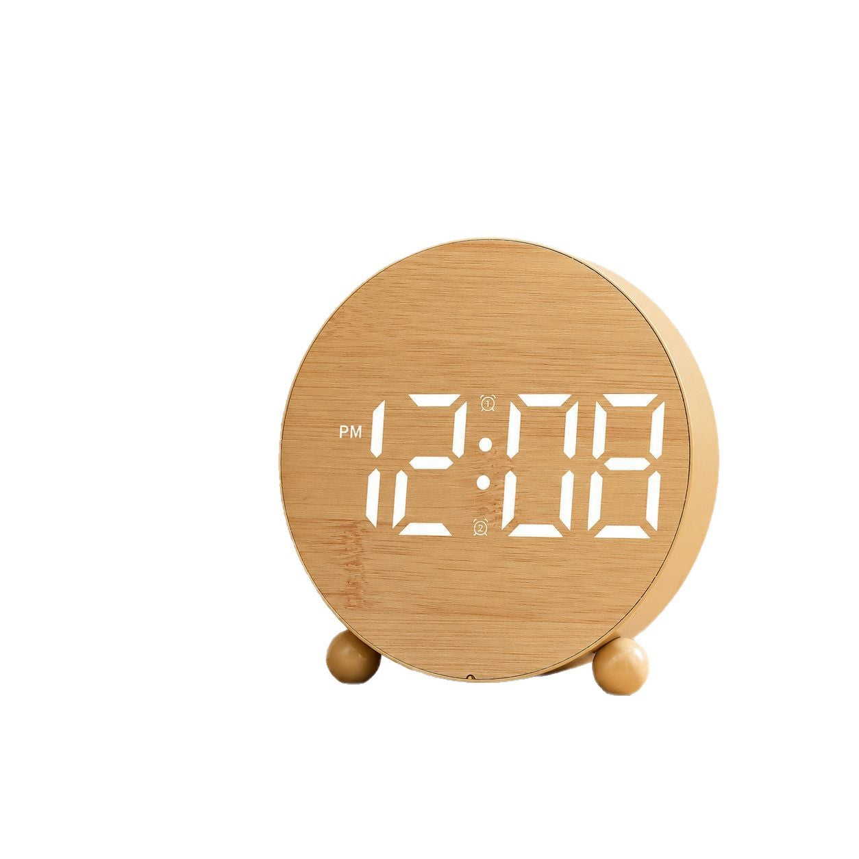 Digitaler Wecker Im Modernen Holzdesign Brehn