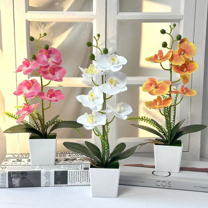 Realistische künstliche Orchideenarrangement für Wohnkultur