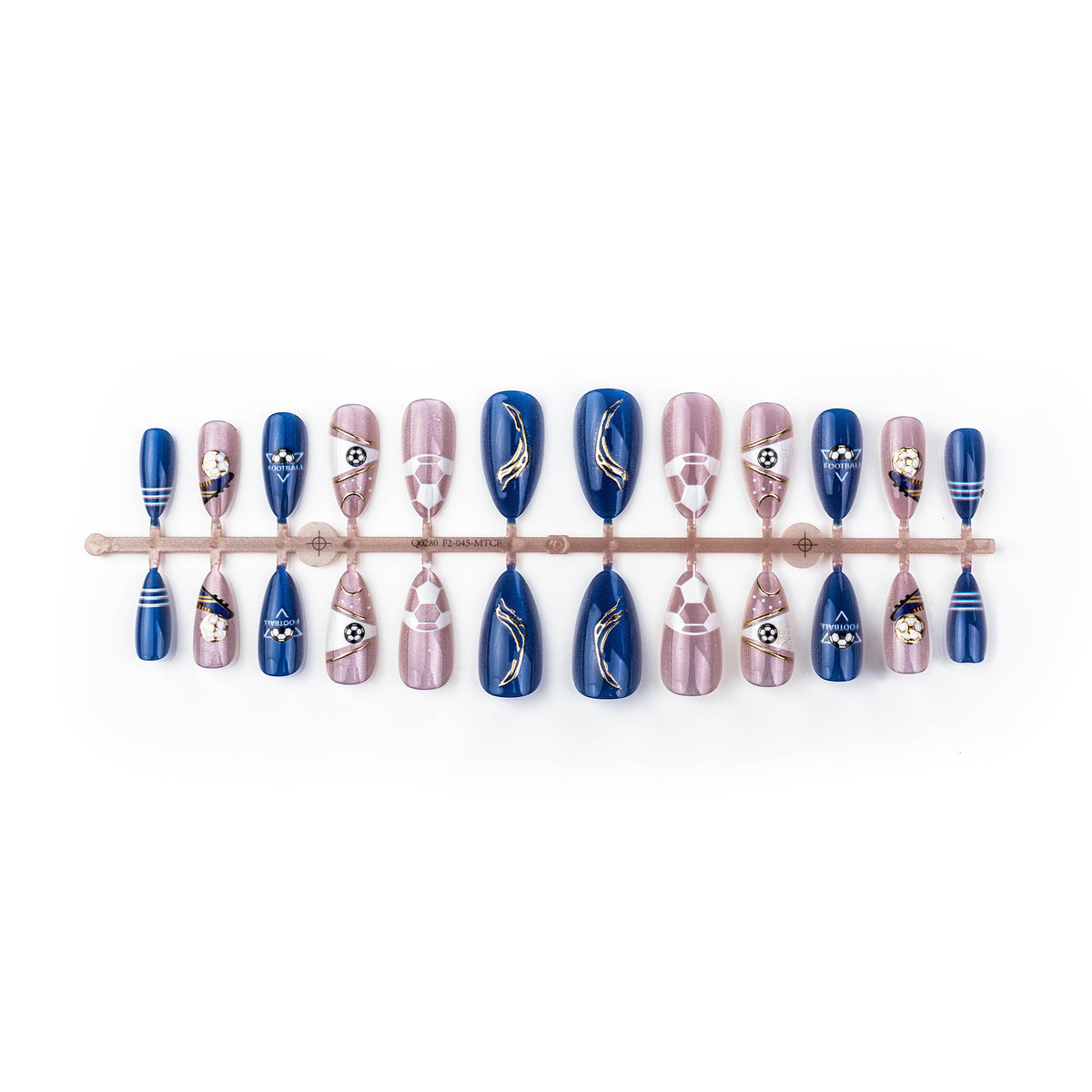 Sport-Themen Press-On Nail Art Set