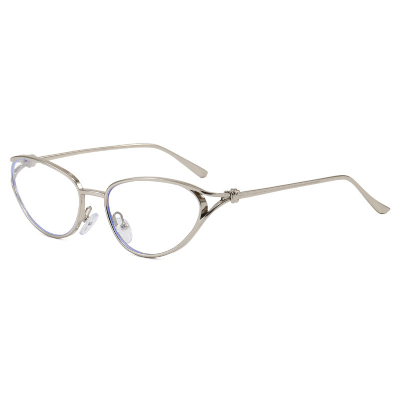 Trendige Cat-Eye Sonnenbrille mit Metallic Rahmen Brehn