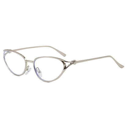 Trendige Cat-Eye Sonnenbrille mit Metallic Rahmen Brehn