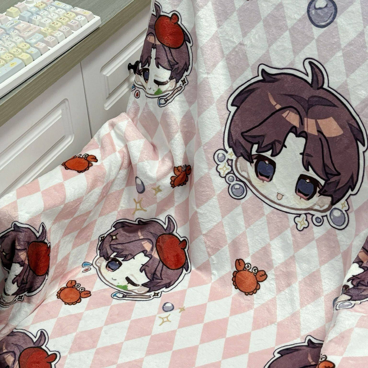 Cartoon-Charakter-Print Fleece-Decke