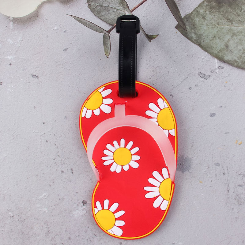 Spaßige Blumen Flip-Flop Gepäckanhänger Brehn