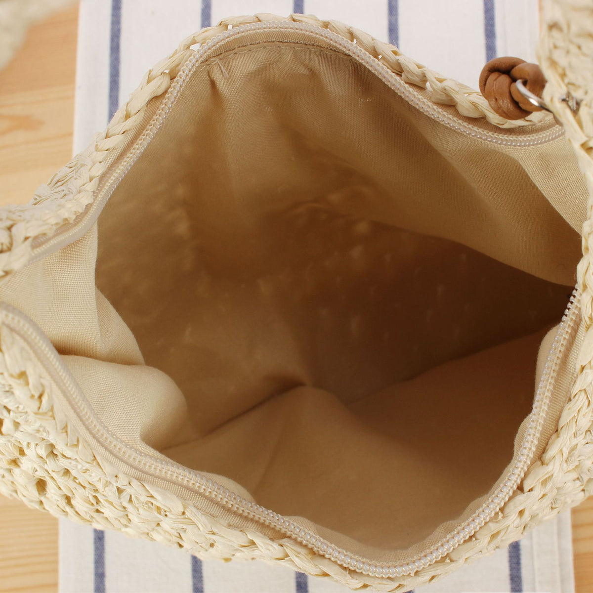 Handgeknüpfte Umhängetasche Aus Naturmaterial Brehn