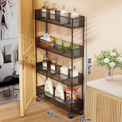 Slim Tür-Three-Tier Drahtgitter Aufbewahrungsorganisator