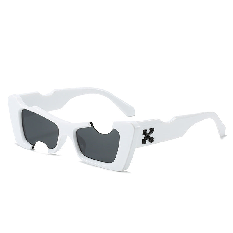 Damen übergroße geometrische Sonnenbrille Brehn