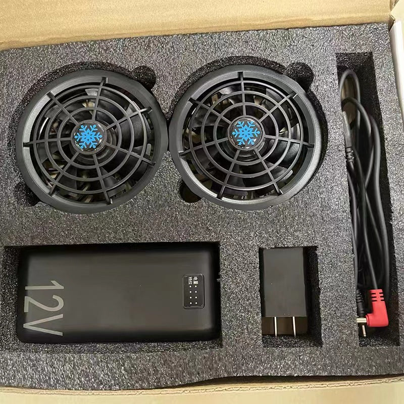 Unisex nan tragbare Doppel-USB Kühlstation mit integrierter Powerbank und USB Ladeadapter Brehn