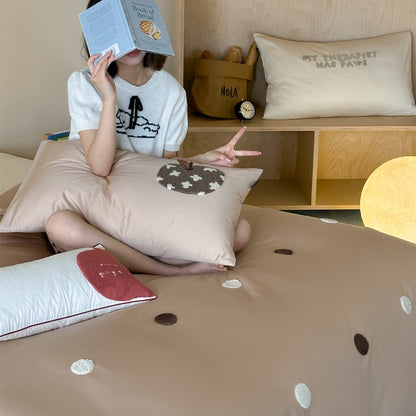 Oversized Plush Boden Rückenlehne Panel und Dekorative Kissen Set