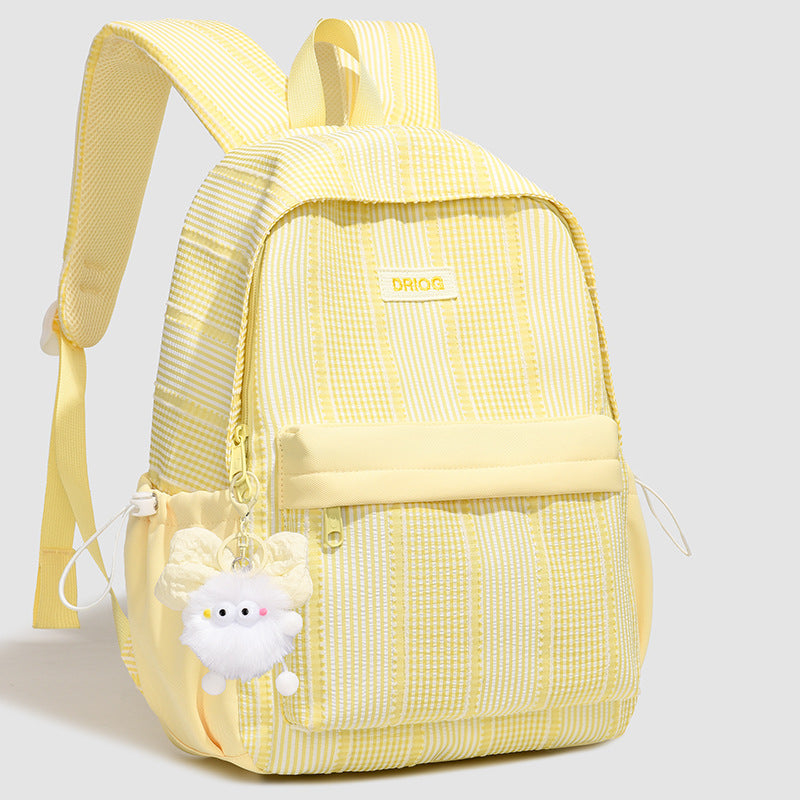 Geometrisch gemusterter Schulrucksack