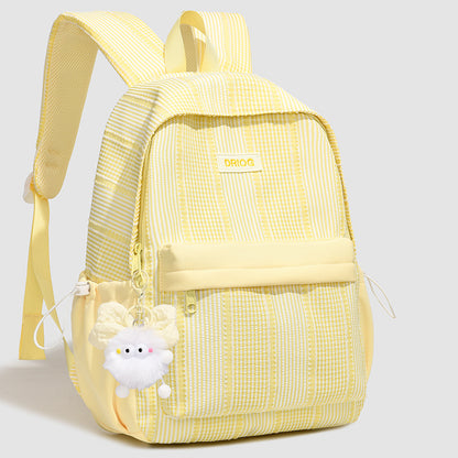 Geometrisch gemusterter Schulrucksack