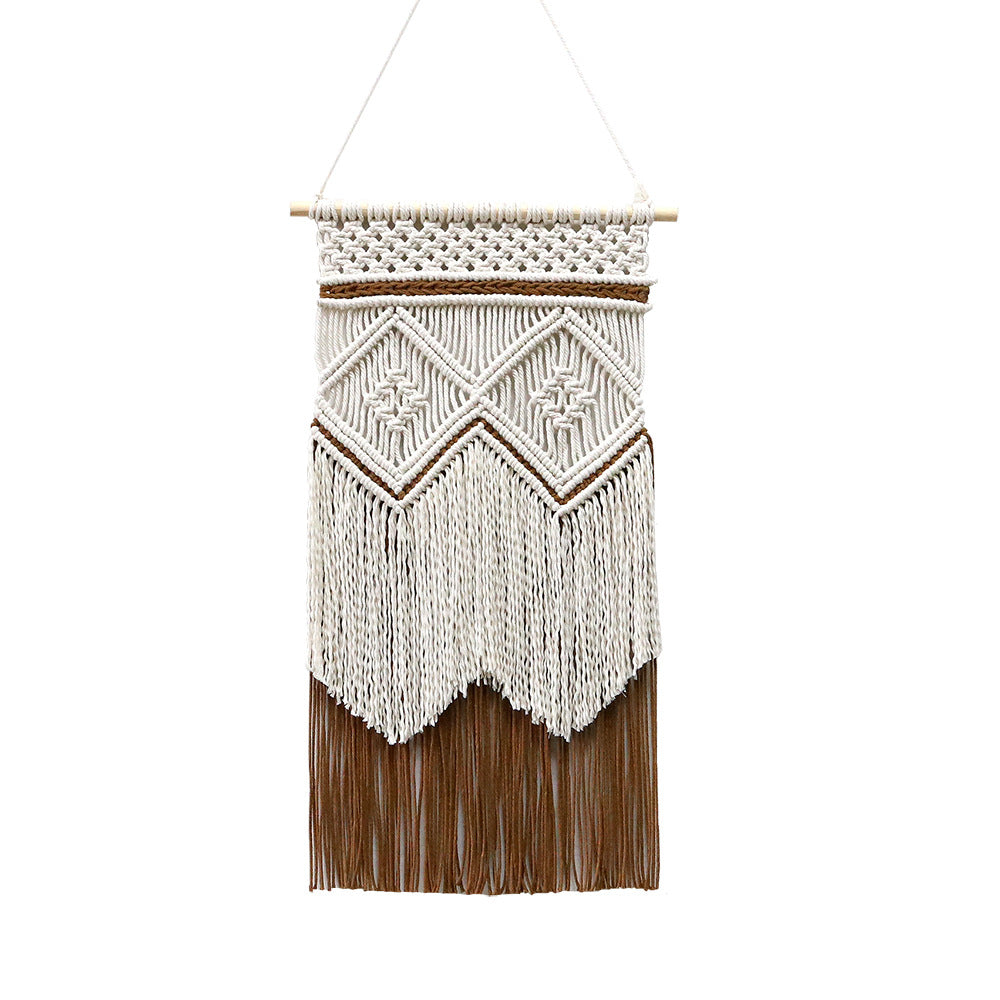 Macramé Wanddekoration mit kreativen Fransen