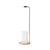 Minimalistische Metall- und Glas-Tischlampe
