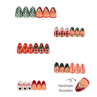 Festliches Handdruck-Nagelkunst-Set