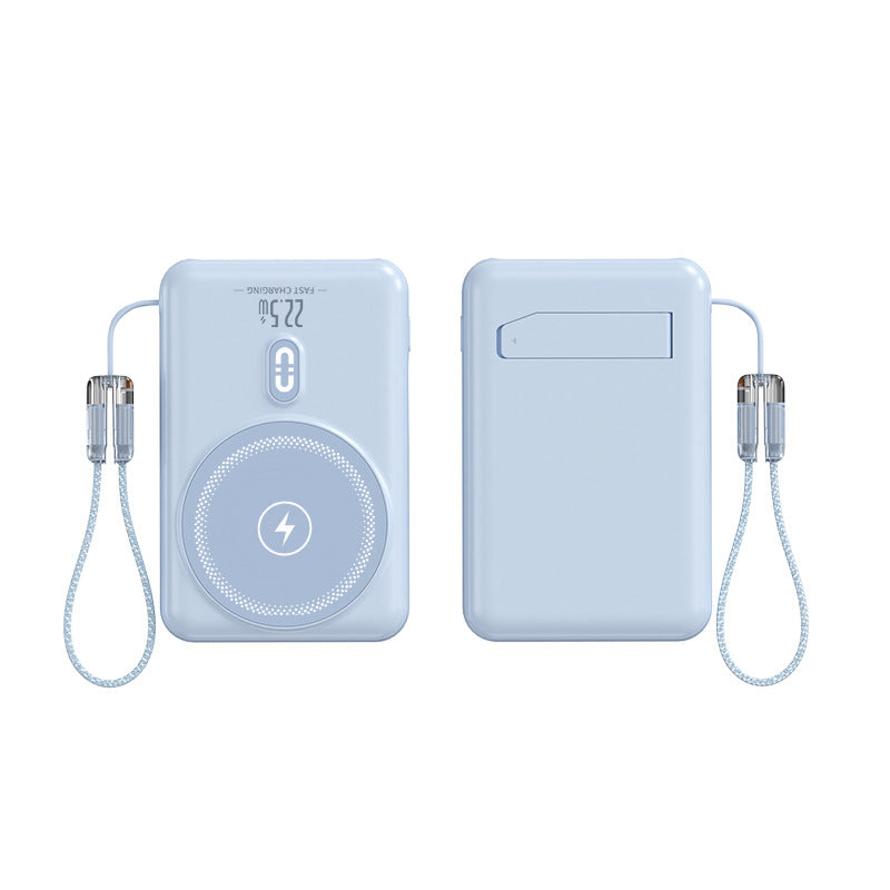 Tragbare Powerbank mit Induktiver Ladefunktion und Led-Anzeige Brehn
