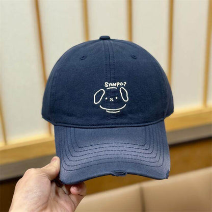 Damen Freizeit Charakter-Stickerei Baseball-Cap Brehn