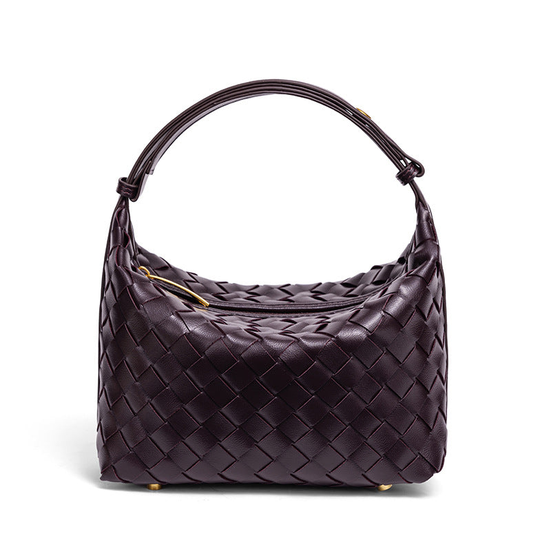 Handgefertigte Geflochtene Leder Mini Tasche Brehn