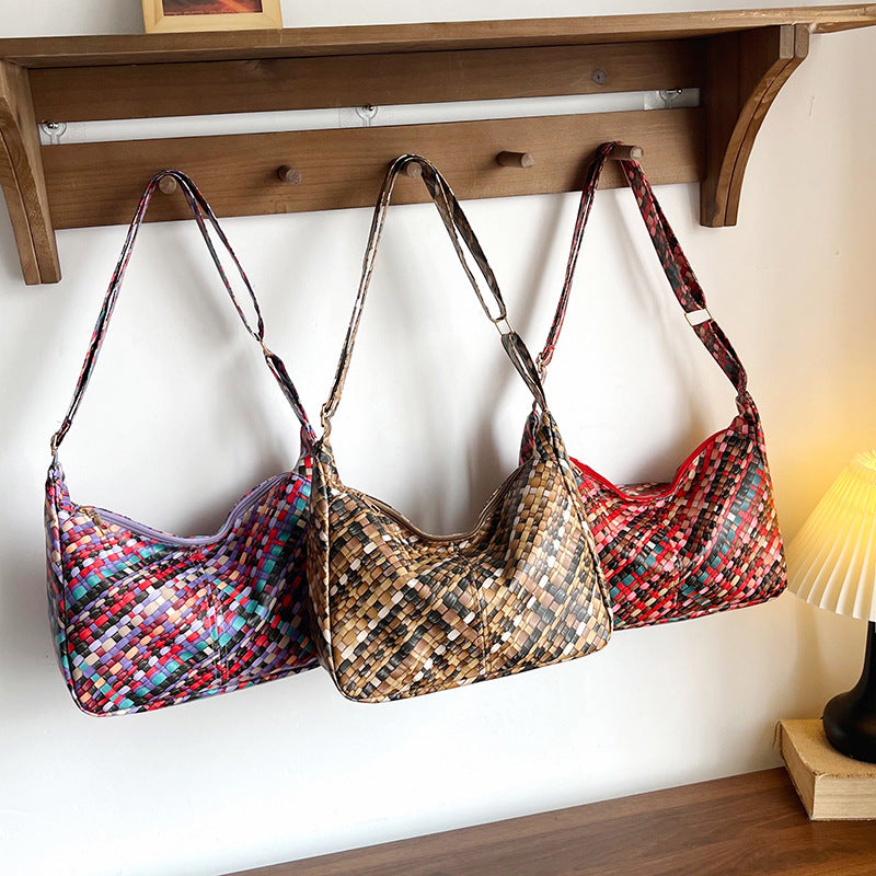 Bunte Woven Hobo Bag Brehn
