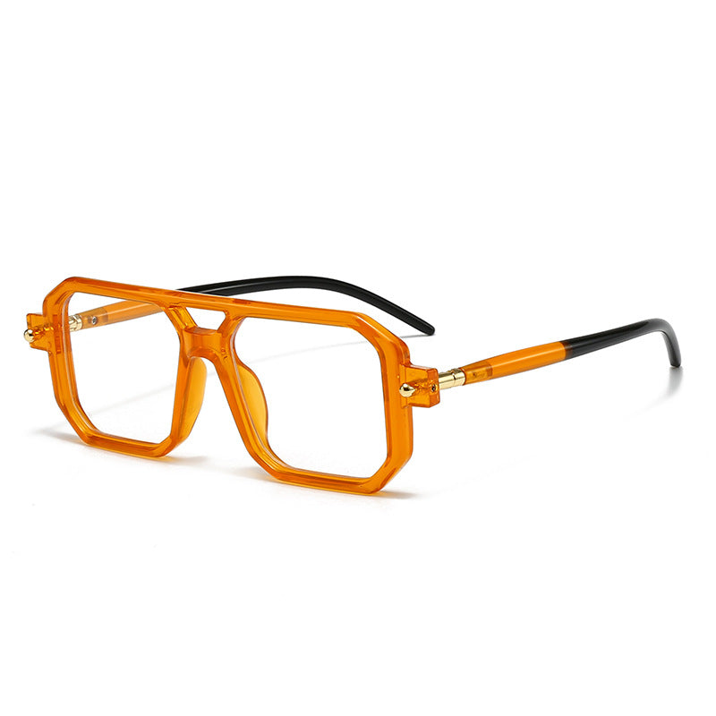 Damen oversized rechteckige Brille Brehn