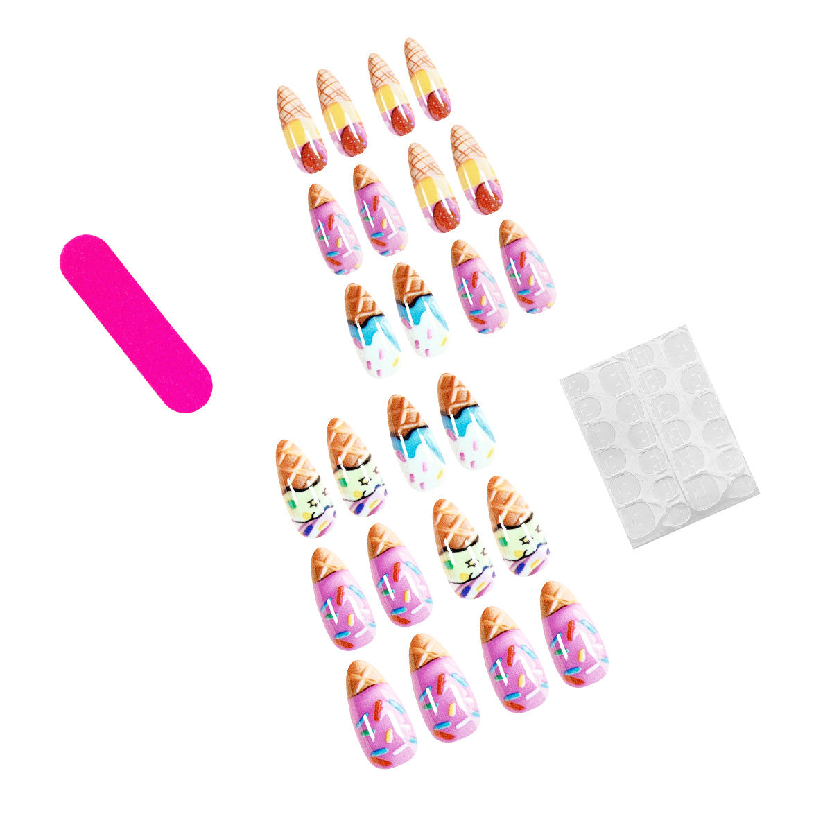 Kunstvolle Eiscreme Nagelkunst Brehn