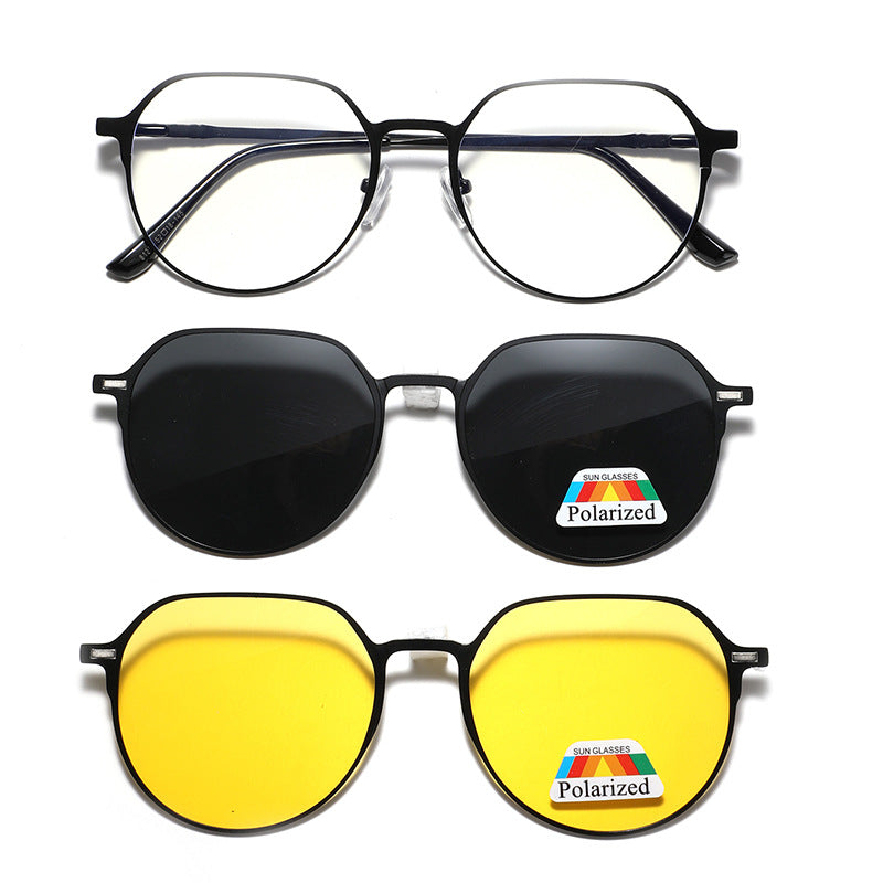 Damen modische Sonnenbrille mit unterschiedlichen Gläsern Brehn