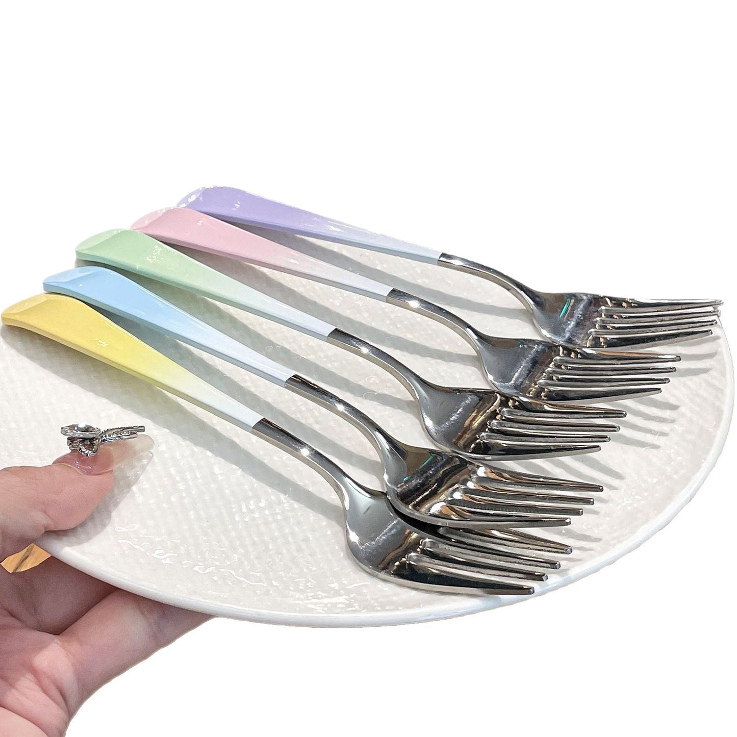 Elegantes Dessertgabelset Brehn