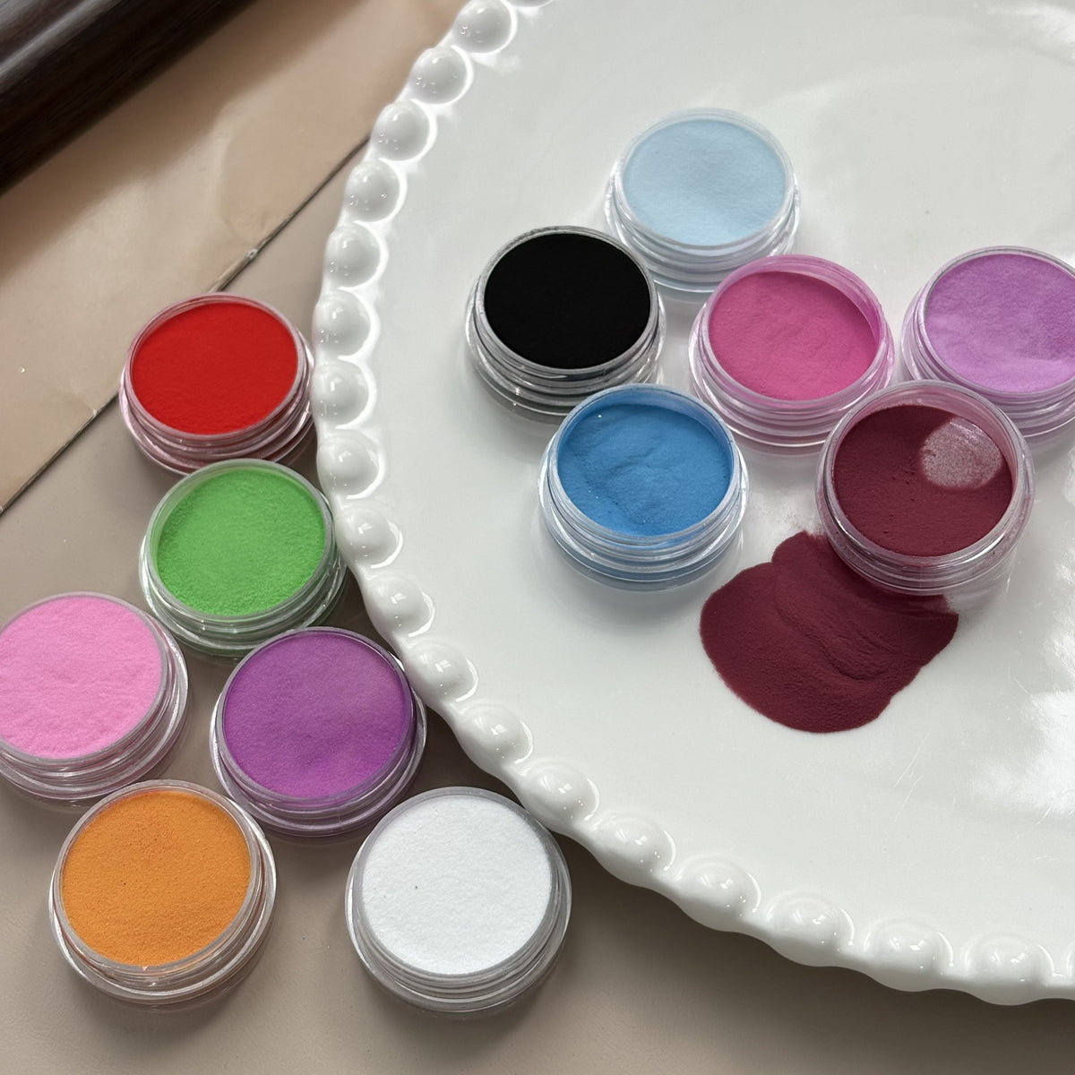 Nagelkunst-Pulver-Pigment-Set