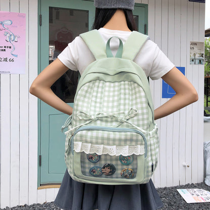 Stylischer Karomuster-Rucksack Brehn