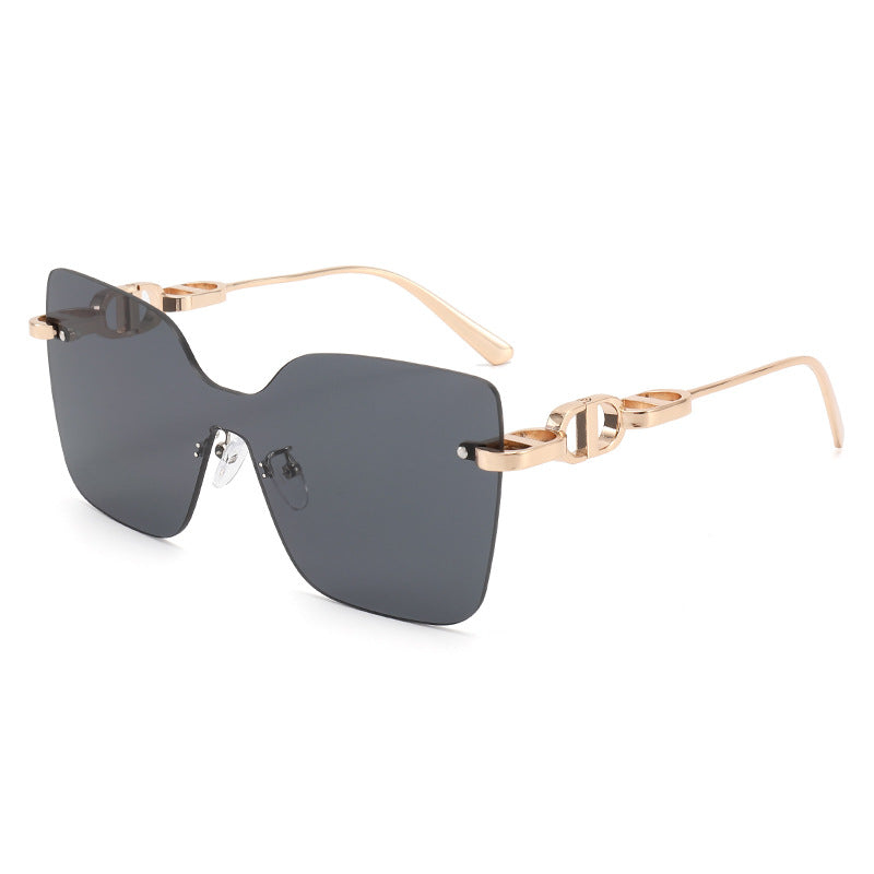 Damen elegante oversized Sonnenbrille mit modischem Rahmen und UV-Schutz Brehn