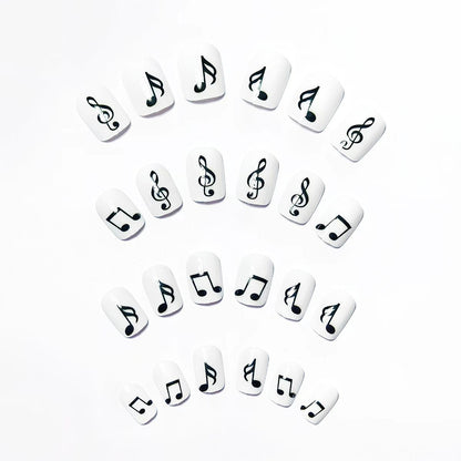 Musikalische Note Nagelkunst Brehn