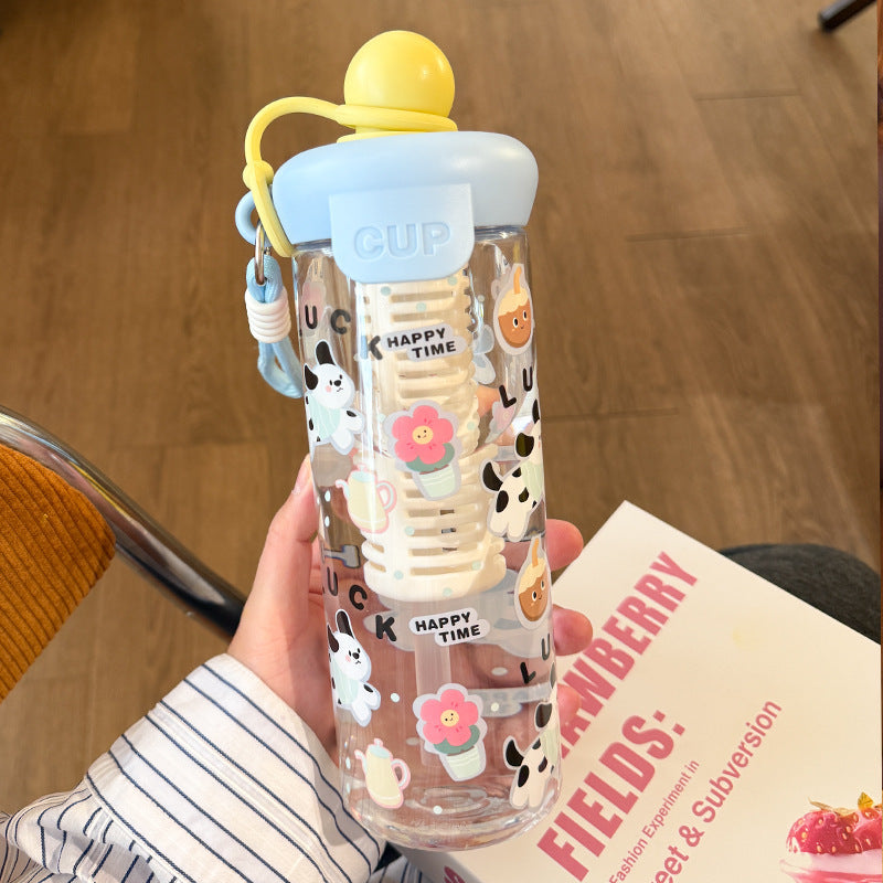 Damen Trinkflasche mit süßen Tiermotiven Brehn