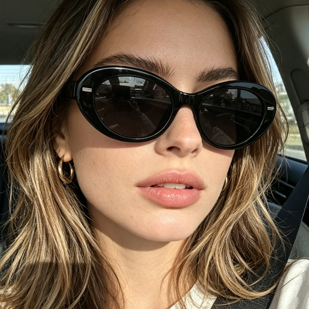 Damen Katzenaugen Sonnenbrille Brehn