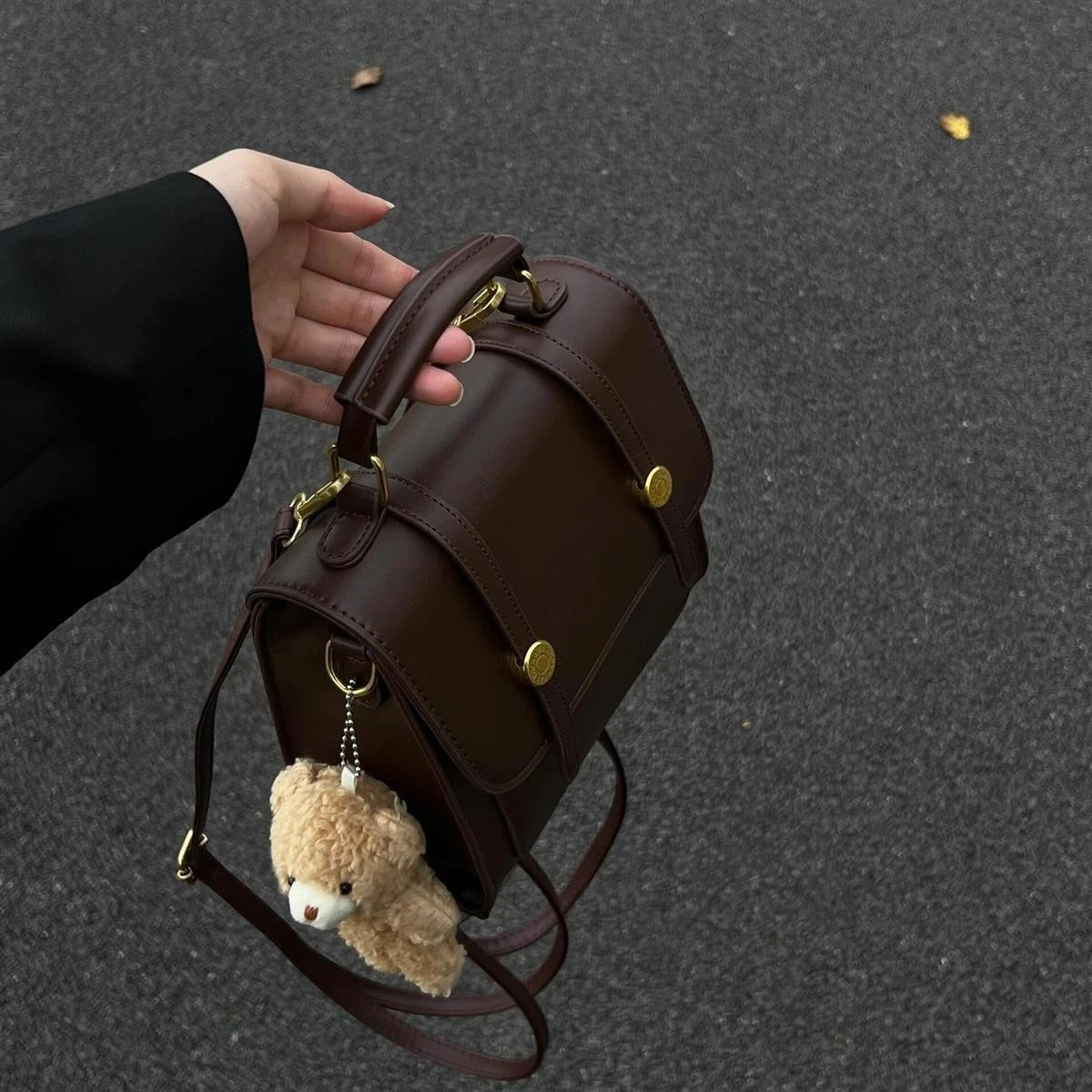 Modische Strukturierte Handtasche Brehn
