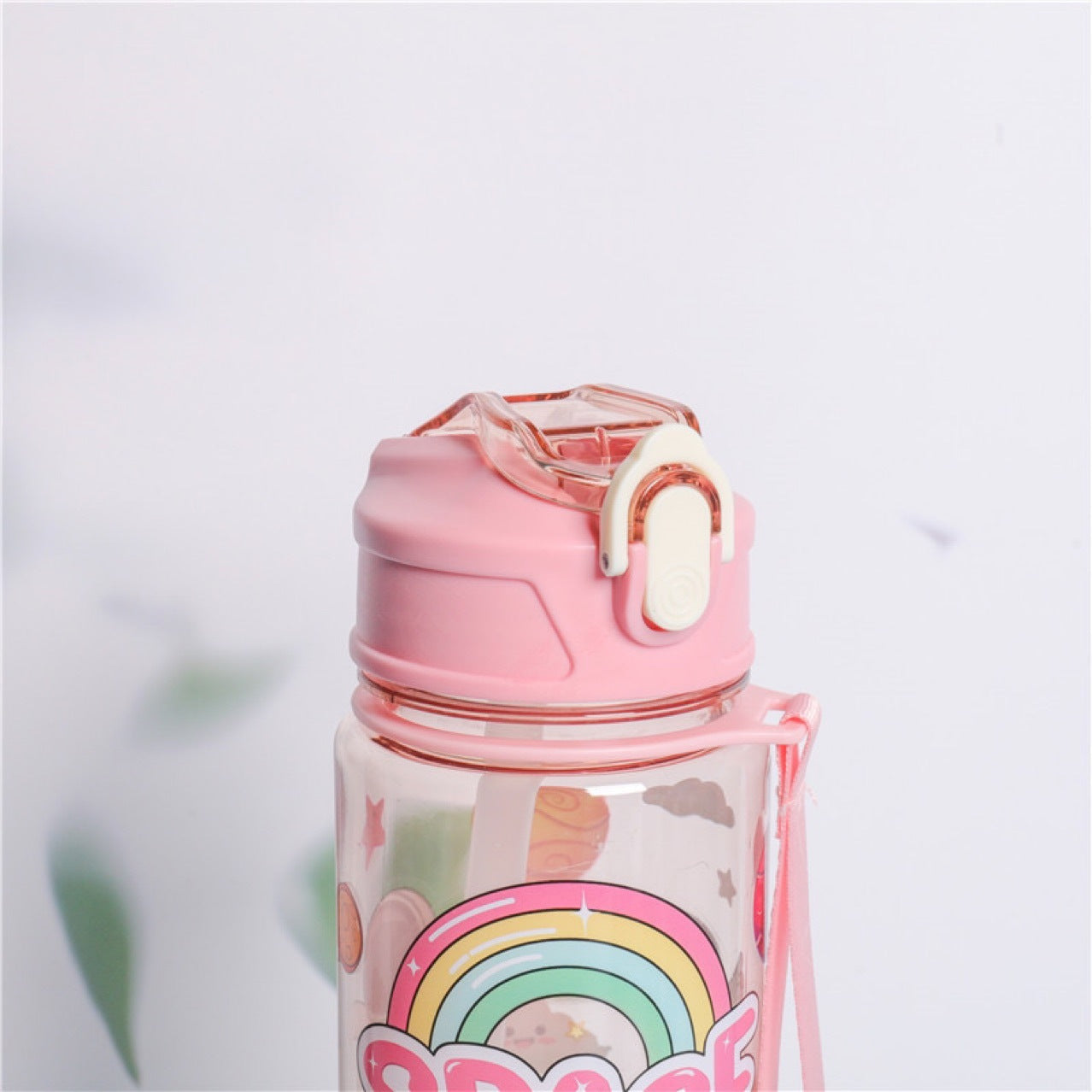 Damen Motivierende Tritan Trinkflasche mit praktischem Klappverschluss Brehn
