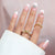 Premium Dekorative Press-On Nagelset mit Strass- und Schmuckakzenten Brehn