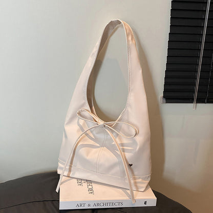 Bow-Detail Schlapp Hobo Tasche