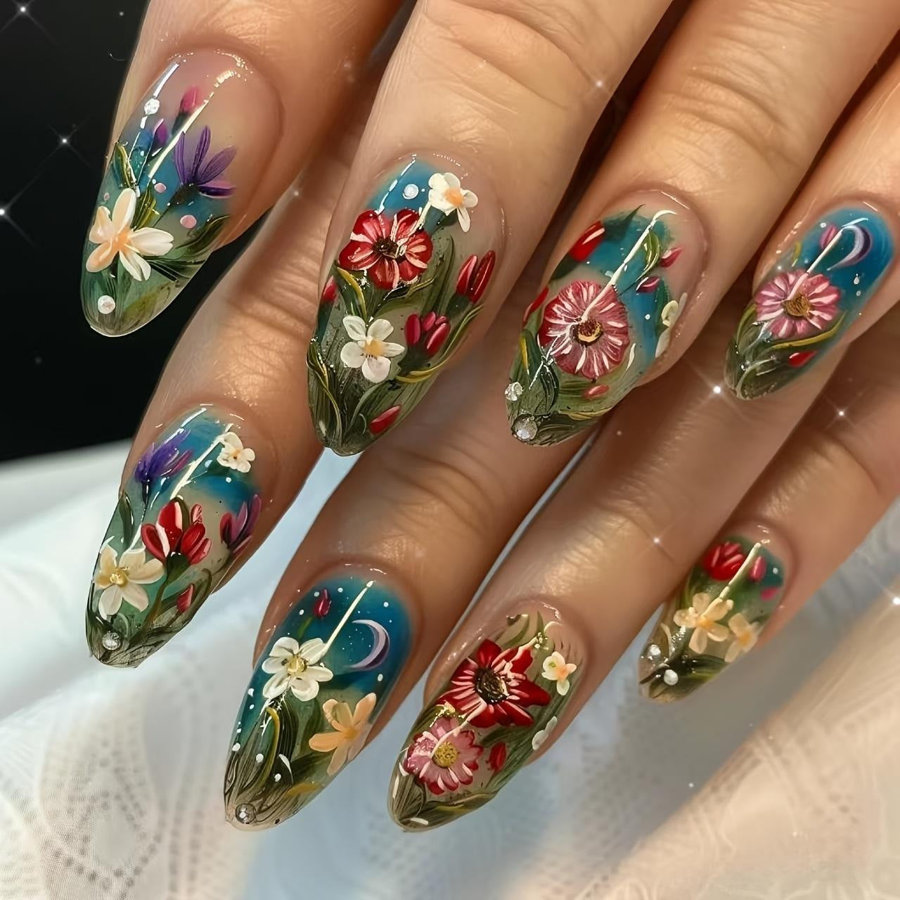 Kunstvolle Nagelverlängerungen mit Eleganten Spitzen Brehn