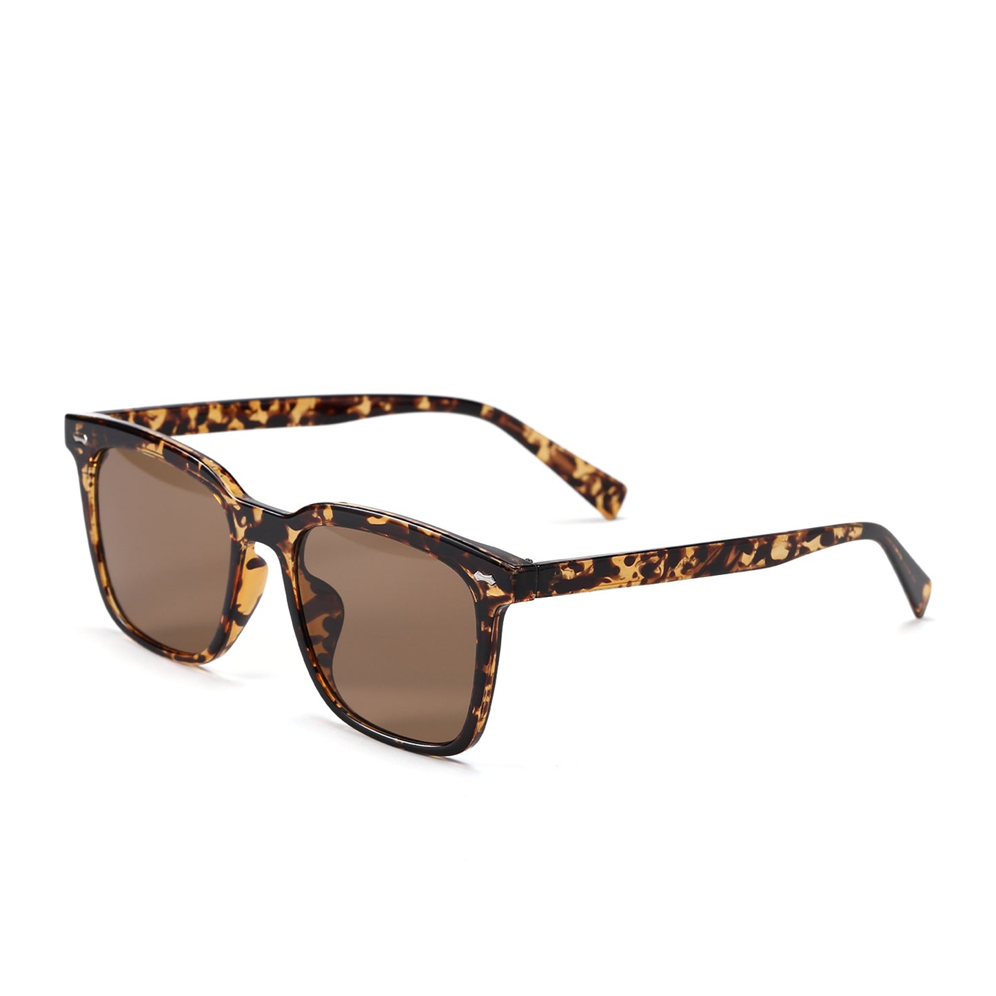 Damen quadratische Sonnenbrille mit elegantem Schildpatt-Rahmen Brehn