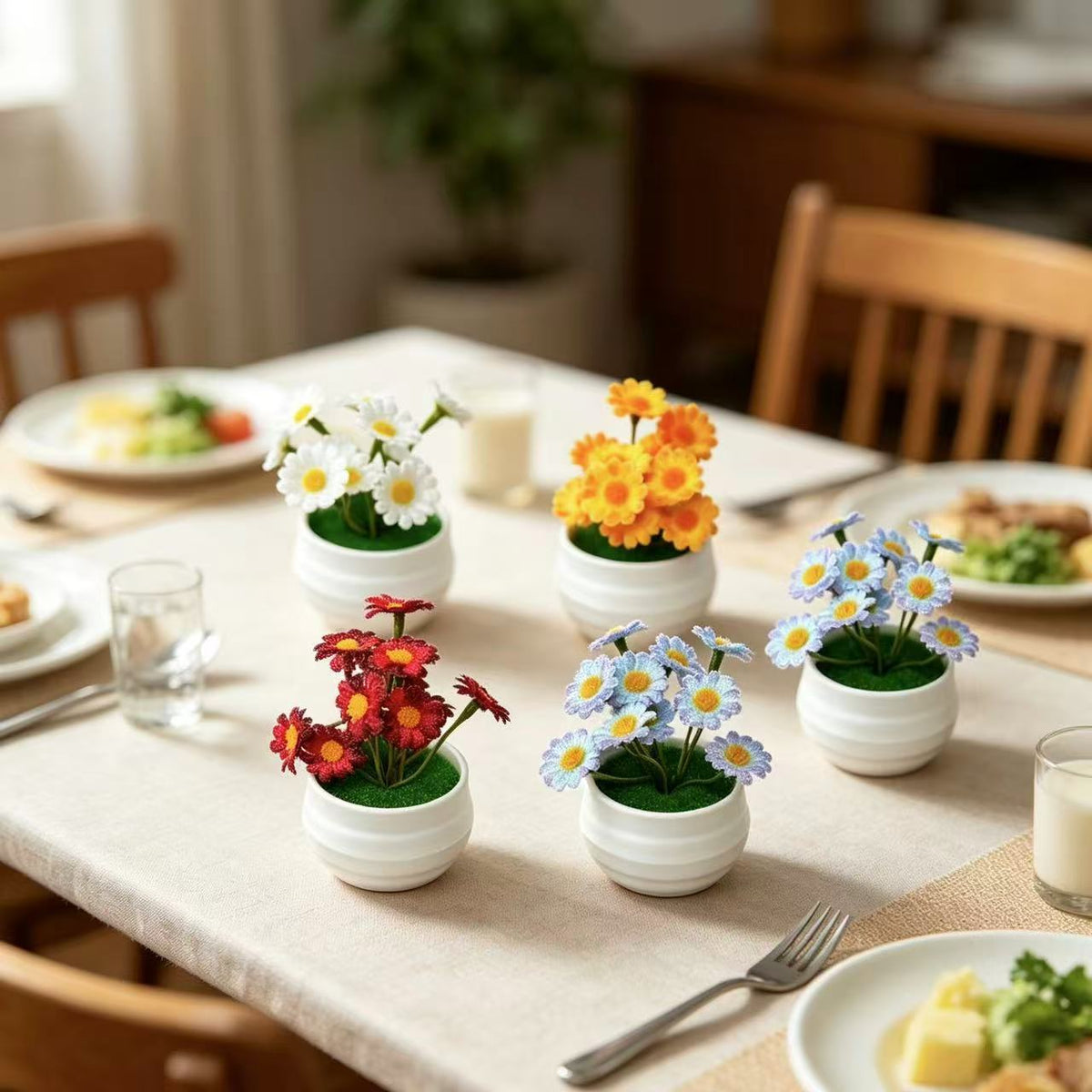 Dekorative Gänseblümchen-Pflanzenanordnung