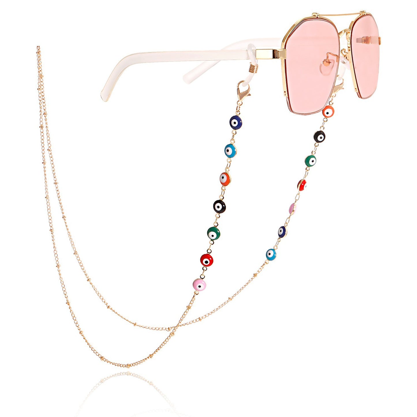 Stilvolle Sonnenbrille mit dekorativer Kette Brehn