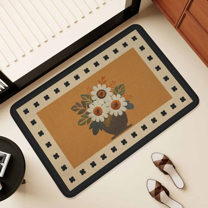 Künstlerisches Florales Design Bereich Matte Brehn