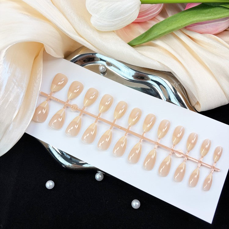 Natürlicher Glänzender Press-On Nagelset Brehn
