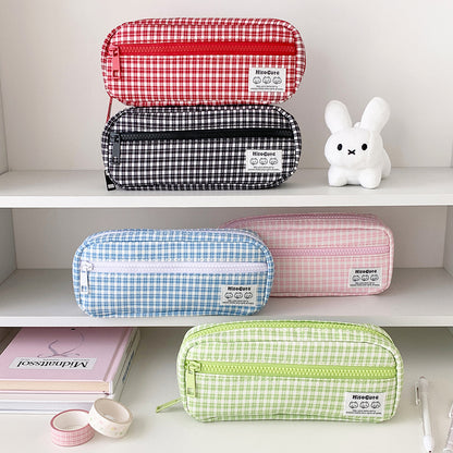 Karierter Bleistiftetui Organizer