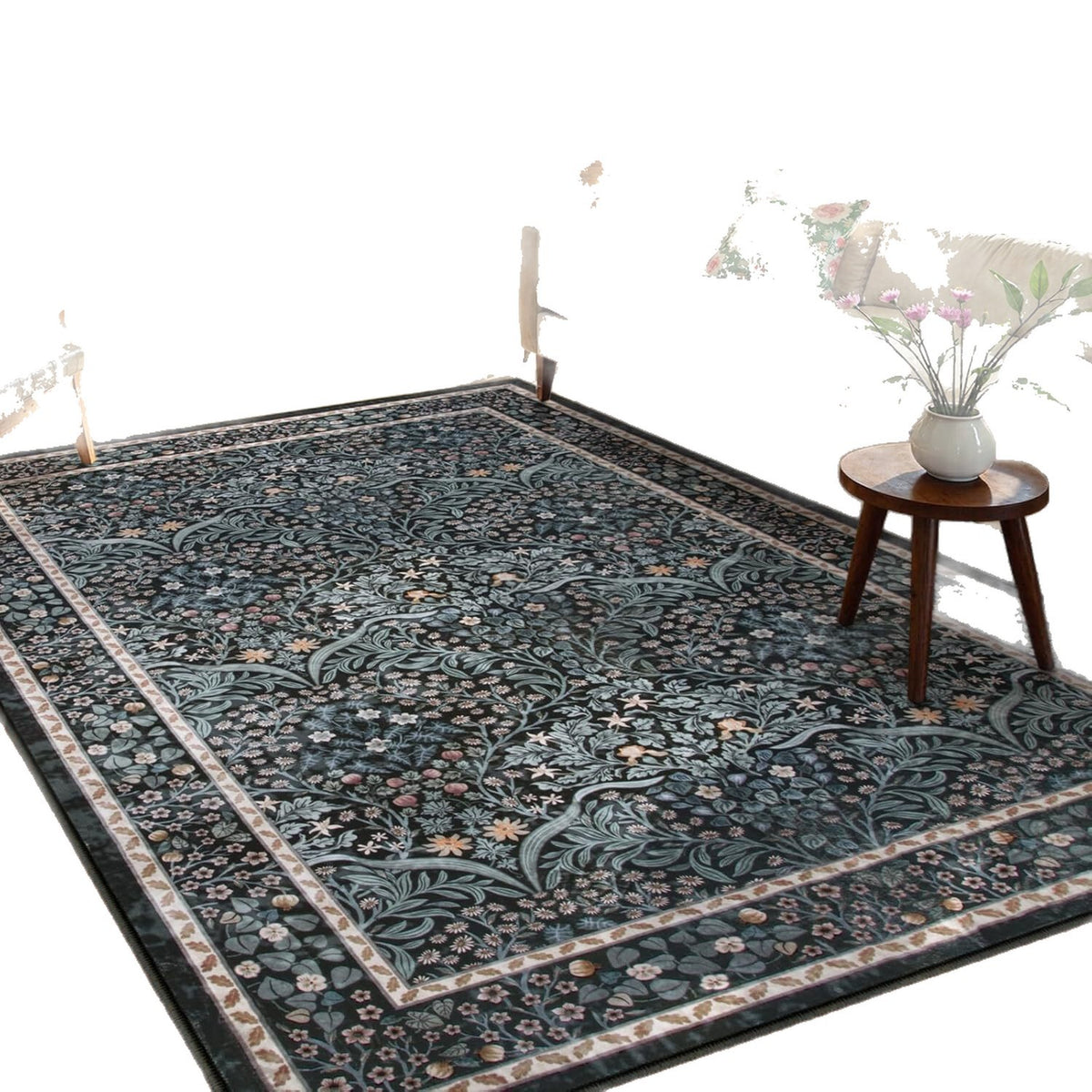 Floral Pattern Area Rug Brehn