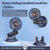Unisex Versatile 360-Degree Rotating Wall-Mounted Fan Brehn