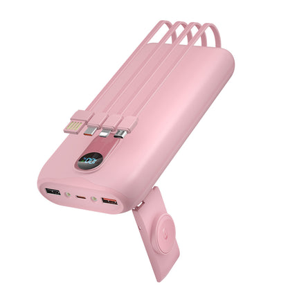 Powerbank mit Integrierten Ladekabeln und Lcd-Anzeige Brehn