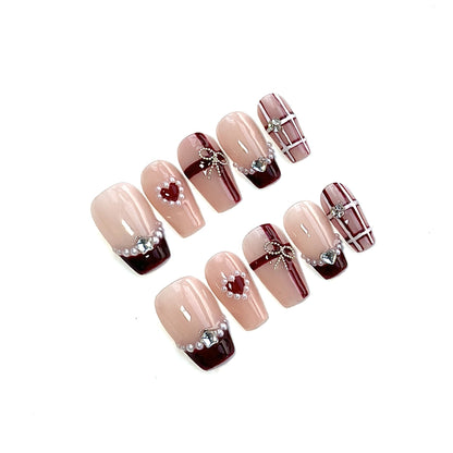 Dekorative Press-On Nagelkunst Kollektion