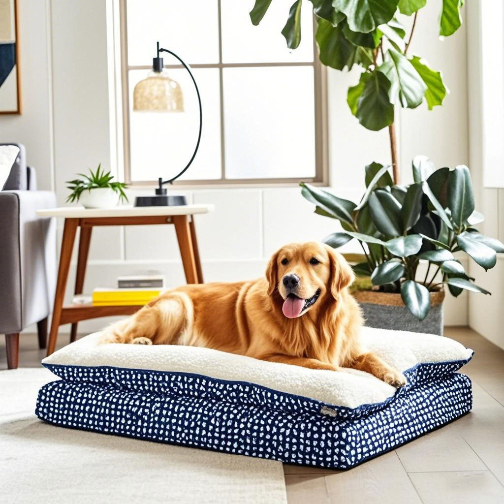 Memory Foam Hundebett mit rutschfester Unterlage